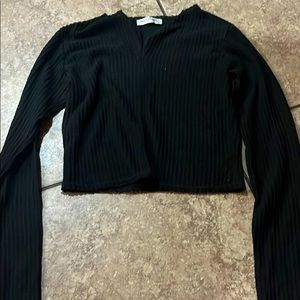 Long sleeve cropped shirt